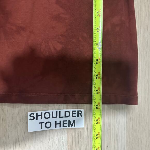 Lululemon Mens The Fundamental Long Sleeve Crew Neck Tee Shirt Orange Tie Dye L - Picture 6 of 6